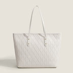 Women top handle purse, large capacity student tote bag, fashion handbag, texture solid color versatile shoulder bag