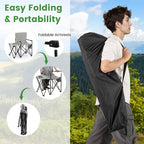 Oversized Camping Chair with Side Table and 2 Storage Pockets