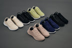 CALTO - Q405 - 2.4 Inches Taller (Pale Lime) - Ultra Lightweight Knitted Sneakers