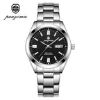 PAAZOMU Top Luxury Man Watch Waterproof Stainless Steel Men Wristwatch Luminous Date Week Fashion Business Quartz Men's Watches