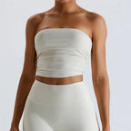Sexy Strapless Sports Bra Backless Gym Top Women Quick-Drying Yoga Clothes Women Top Fitness Chest Wrap Underwear Workout Bra
