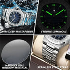 New Simple Digital Full Diamond Watch For Man Gifts Fashion Quartz Wristwatches Mens Automatic Watches Man Clock Montre Homme