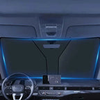 SEAMETAL Car Windshield Sun Shade Cover Front Window Sun Visor Protection Foldable Car Curtains for Summer Cooling UV Refletive