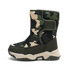 Kids Snow Boots Boys Warm Winter Shoes Outdoor Walking Sneakers Camouflage Comfortable Platform Plush Sports Boy Boots
