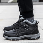 Mens Waterproof Winter Snow Boots – Warm Durable Outdoor Shoes