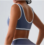 Women Sport Bras Splicing Fitness Tank Breathable Women Underwear Yoga Tops Bra Crop Top Gym Wear Women Push Up Workout Clothes
