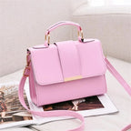 Women's Fashion PU Leather Shoulder Bag | Small Flap Crossbody Handbags & Top Handle Messenger Bags (High-Quality Luxury Ladies Hand Bag)