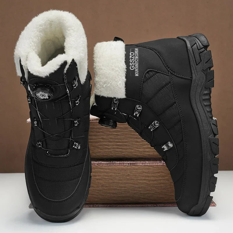 Mens Winter Snow Boots – Warm Durable Outdoor Shoes