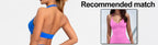 NCLAGEN Gym Halter Top Woman longline strappy tank Padded yoga clothing Fitness workout Running Activewear pilates clothes