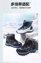 Kids Boots Winter Warm Waterproof Snow Boots for Children Casual Outdoor Sneakers Winter Plush Lining High-top Sports Shoes