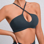 Hearuisavy Summer Gym Top Women Ultra Soft Fabrics Push Up Sports Bra Yoga Clothes Running Breathable Workout Fitness Underwear