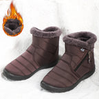 Winter Women Boots Waterproof Snow Boots Plus Size Casual Flat Women Casual Shoes Warm Fur Female Boots Antislip Cotton Shoes