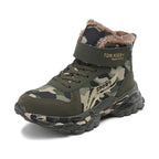 Winter Snow Boots For Children 2024 Trend Fashion Plush Camouflage Sneakers Thick Warm Teenager Faux Fur Boots For Kids