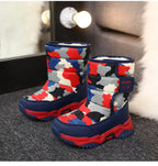 Kids Snow Boots Boys Warm Winter Shoes Outdoor Walking Sneakers Camouflage Comfortable Platform Plush Sports Boy Boots