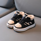 Winter Children Snow Boots for Boys Girls Fashion Kids Outdoor Sneakers Ankle Booties Warm Plush Running Sports Kids Shoes