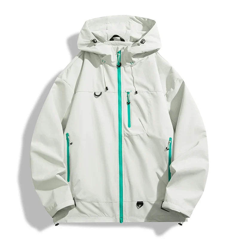 LNGXO Men Women Waterproof Hiking Jacket Trekking Camping Mountaineering Windbreaker Unisex Outdoor Sport Windproof Rain Coat