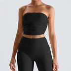 Sexy Strapless Sports Bra Backless Gym Top Women Quick-Drying Yoga Clothes Women Top Fitness Chest Wrap Underwear Workout Bra