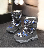 Kids Snow Boots Boys Warm Winter Shoes Outdoor Walking Sneakers Camouflage Comfortable Platform Plush Sports Boy Boots