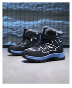 Kids Boots Winter Warm Waterproof Snow Boots for Children Casual Outdoor Sneakers Winter Plush Lining High-top Sports Shoes