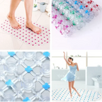 Non-Slip Bathroom Mat with Suction Cups – Massage Bath Tub Shower Rug