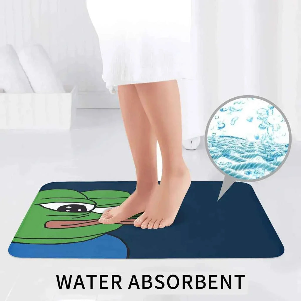 Pepe The Frog Apu Apustaja 3 Pcs Bath Mat Bathroom Set