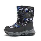 Kids Snow Boots Boys Warm Winter Shoes Outdoor Walking Sneakers Camouflage Comfortable Platform Plush Sports Boy Boots