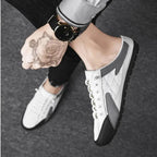 Summer Slippers for Men Trendy Men's Flat Bottom Casual Shoes Soft Sole Support Shoes Men's Sneakers