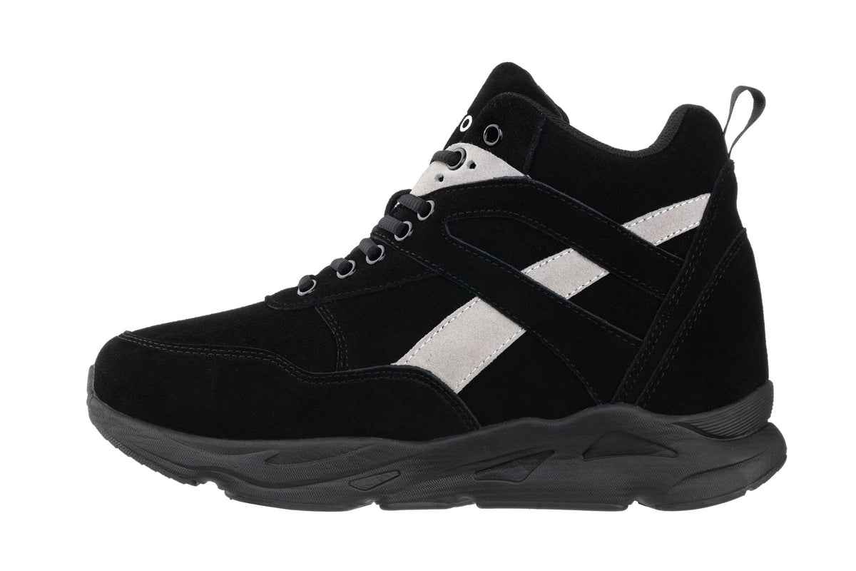 CALTO - S33594 - 4 Inches Taller (Black/Grey) - Sneakers