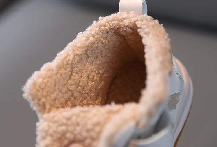 Winter Children Snow Boots for Boys Girls Fashion Kids Outdoor Sneakers Ankle Booties Warm Plush Running Sports Kids Shoes
