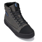 CALTO - S3423 - 2.4 Inches Taller (Grey) - Cap Toe High Top Zip-Up Sneaker Boots
