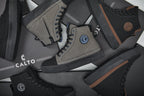 CALTO - S3423 - 2.4 Inches Taller (Grey) - Cap Toe High Top Zip-Up Sneaker Boots