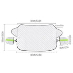 Windshield Cover for Ice and Snow, for Snow, Ice, UV,  Mirror Protector, Windproof Sunshade Cover for Cars, common to most cars