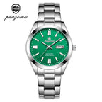 PAAZOMU Top Luxury Man Watch Waterproof Stainless Steel Men Wristwatch Luminous Date Week Fashion Business Quartz Men's Watches