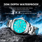 PAAZOMU Top Luxury Man Watch Waterproof Stainless Steel Men Wristwatch Luminous Date Week Fashion Business Quartz Men's Watches
