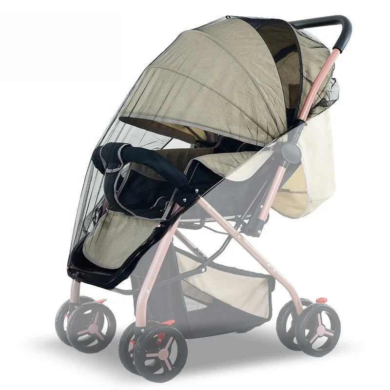 Baby Stroller Mosquito Net with Full Coverage | Sunshade and Windshield Mesh