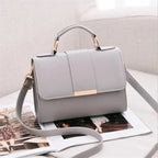 Women's Fashion PU Leather Shoulder Bag | Small Flap Crossbody Handbags & Top Handle Messenger Bags (High-Quality Luxury Ladies Hand Bag)