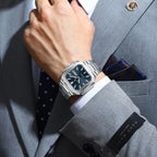 POEDAGAR Square Fashion Man Wristwatch Waterproof Luminous Date Week Quartz Men's Watches Stainless Steel Luxury Men Watch Reloj