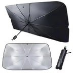 Car Windshield Sun Shade, Foldable Umbrella Sunshade/Cover for Most Cars Reflective Sunshade for Car Front Windshield