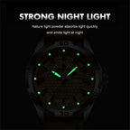 PAAZOMU Original Man Wristwatch Top Luxury Waterproof Luminous Date Week Watch For Men Quartz Sport Leather Men's Watches Reloj