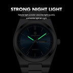 PAAZOMU Luxury Sport Quartz Man Wristwatch Waterproof Luminous Date Week Men Watches Stainless Steel Men's Watch Male Reloj+box
