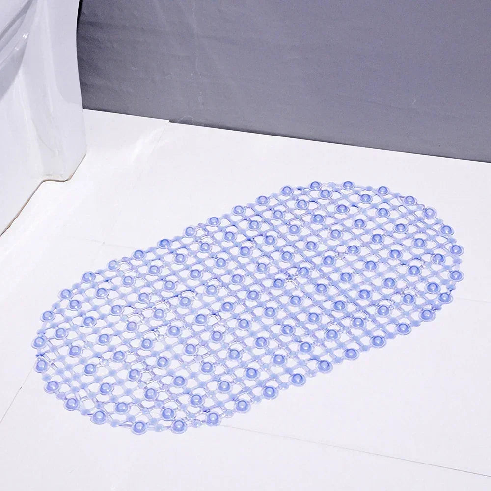 Non-Slip Bathroom Mat with Suction Cups – Massage Bath Tub Shower Rug