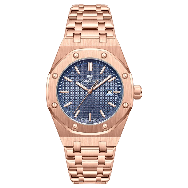 PAAZOMU Luxury Business Man Wristwatch Waterproof Luminous Date Men Watch Stainless Steel Fashion Quartz Watches For Men Reloj