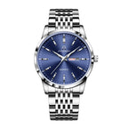 PENGAGAR Luxury Watch For Man Waterproof Luminous Date Week Stainless Steel Men Watch Casual Quartz Men's Watches Male Clock+box