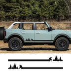 Bigfoot Side Stripe Decal for Ford Bronco (2021–2024) | Waterproof Off-Road Vinyl Graphics