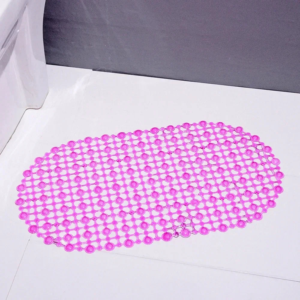 Non-Slip Bathroom Mat with Suction Cups – Massage Bath Tub Shower Rug