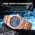 PAAZOMU Original Luxury Men's Watches Date Chronograph Stainless Steel Quartz Watch Waterproof Luminous Fashion Man Wristwatch