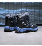 Kids Boots Winter Warm Waterproof Snow Boots for Children Casual Outdoor Sneakers Winter Plush Lining High-top Sports Shoes