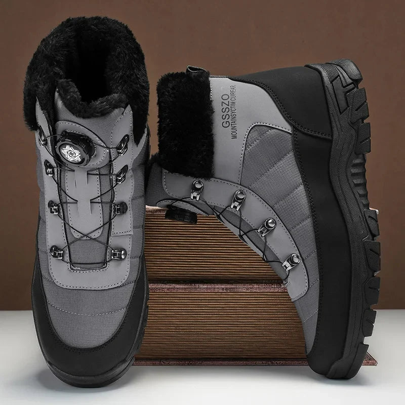 Mens Winter Snow Boots – Warm Durable Outdoor Shoes