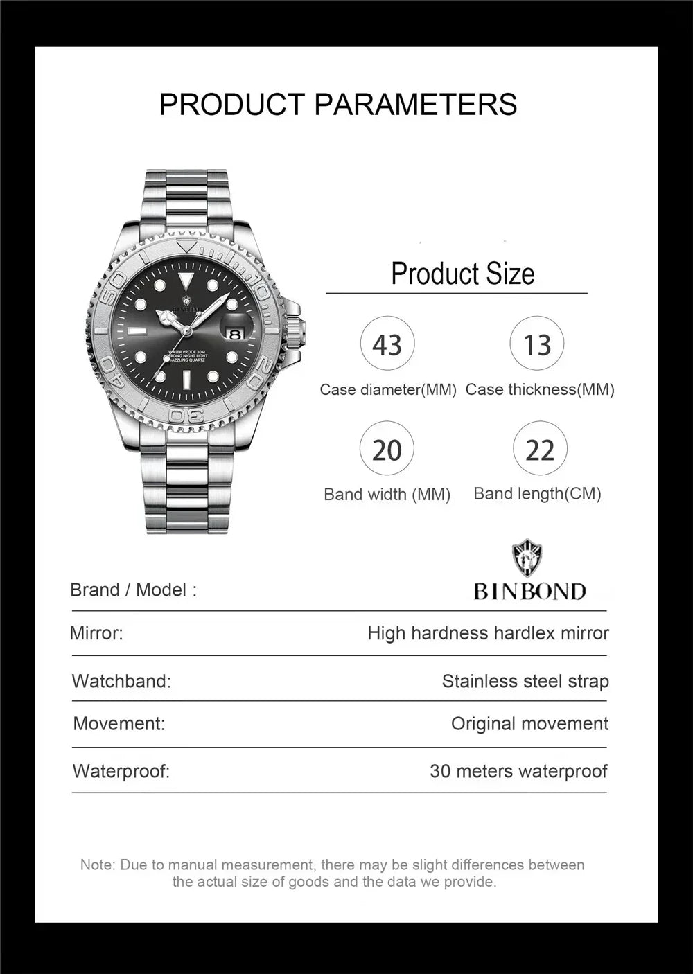 Luxury Watch Man High Quality New Brand Sports Fashion Quartz Wristwatches Men Gifts Automatic Watches Mens Coffee Digital Clock