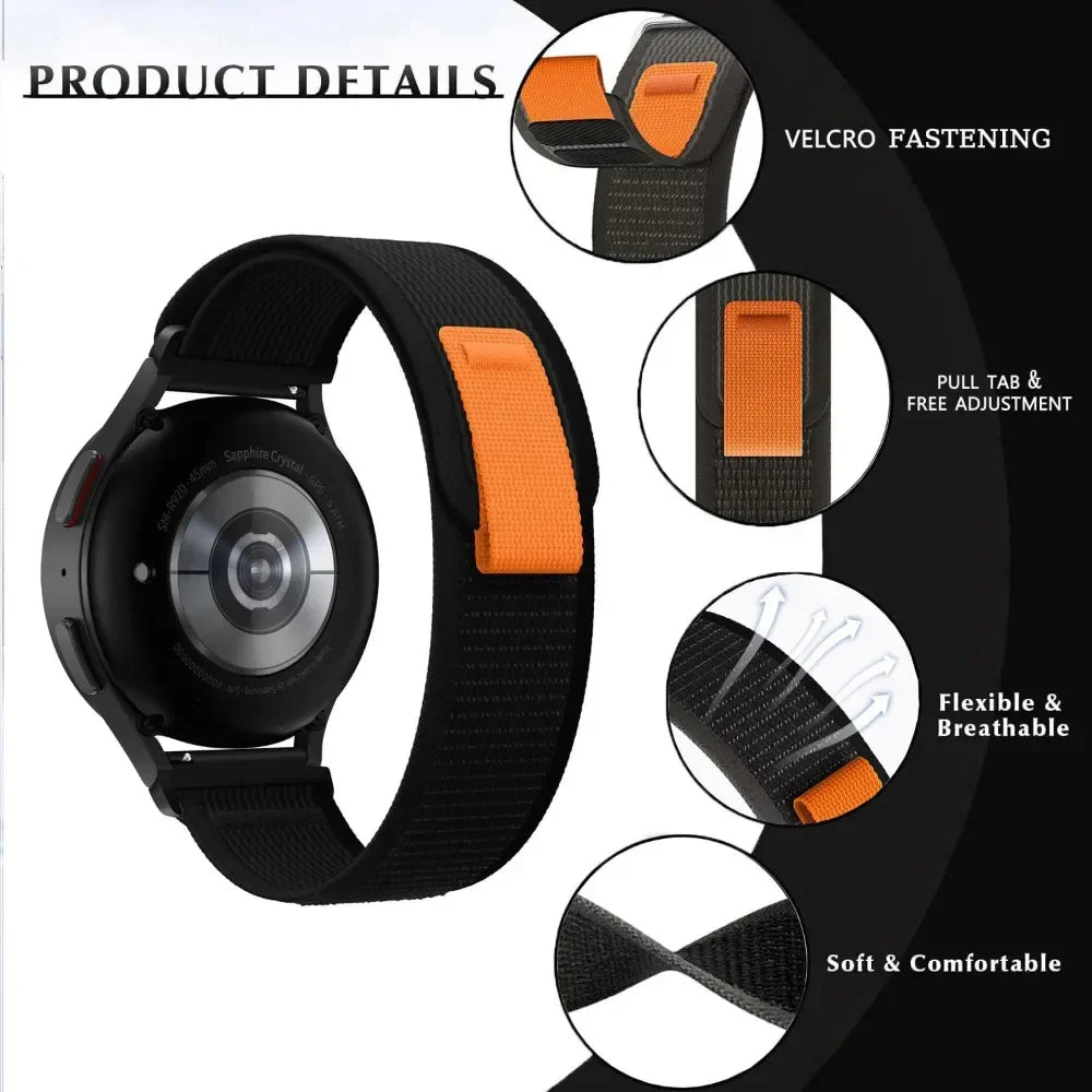 COROS Nylon Band Strap For Smartwatch - Breathable Sport Loop